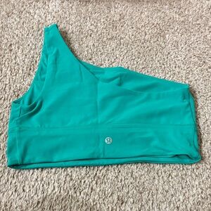 Lululemon Teal One-Shoulder Sports Bra